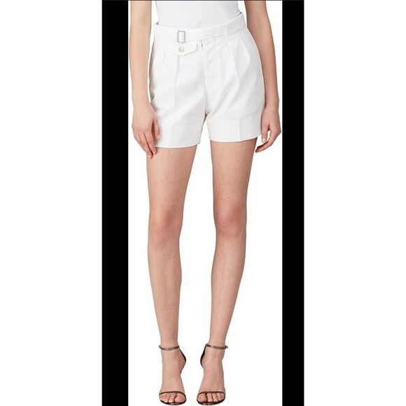 MAISON MARGIELA Shorts White High Waist Thigh Length EUC Size 42 (6 Large)
